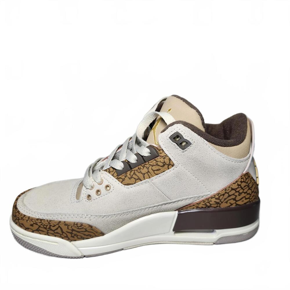 Boys Jordan 3 Retro Sneakers Brown and Beige Size 7 - Picture 7 of 9
